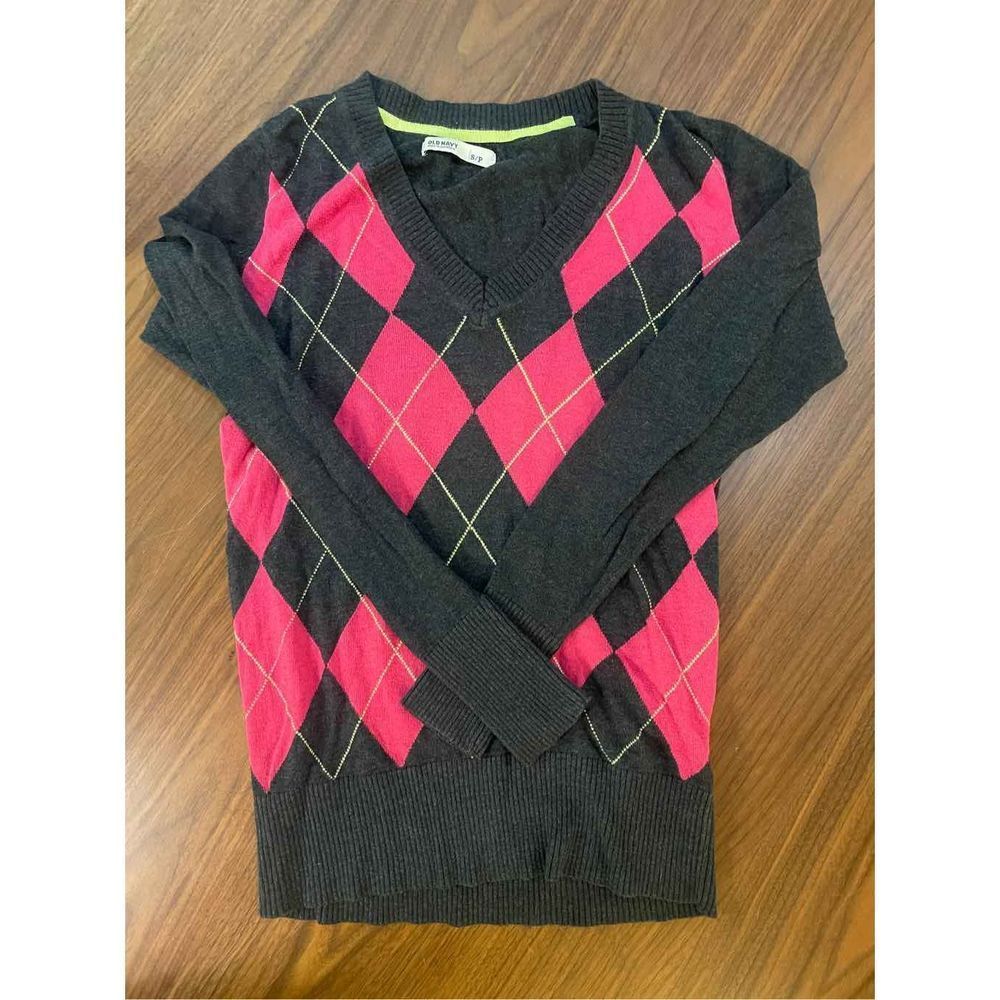 Y2K Emo Punk V Neck Sweater